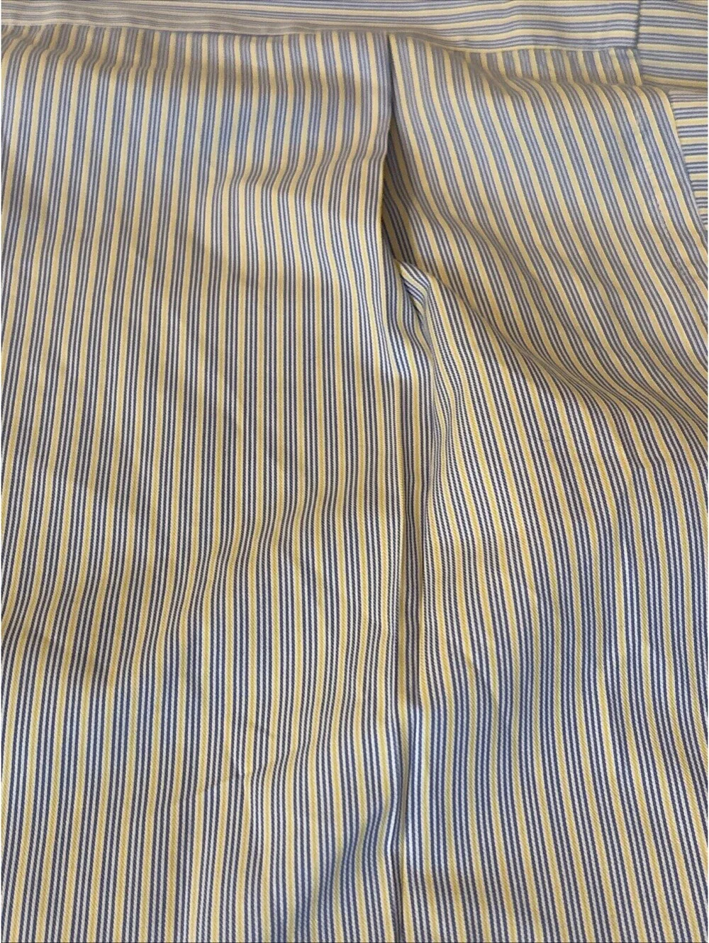 Men's Burberry London Blue/Ylw Striped Long Sleeve Button Dress Shirt 15 1/2 35